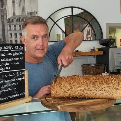 Sandwich bar owner Erwin Peeters from "Brood op de plank"